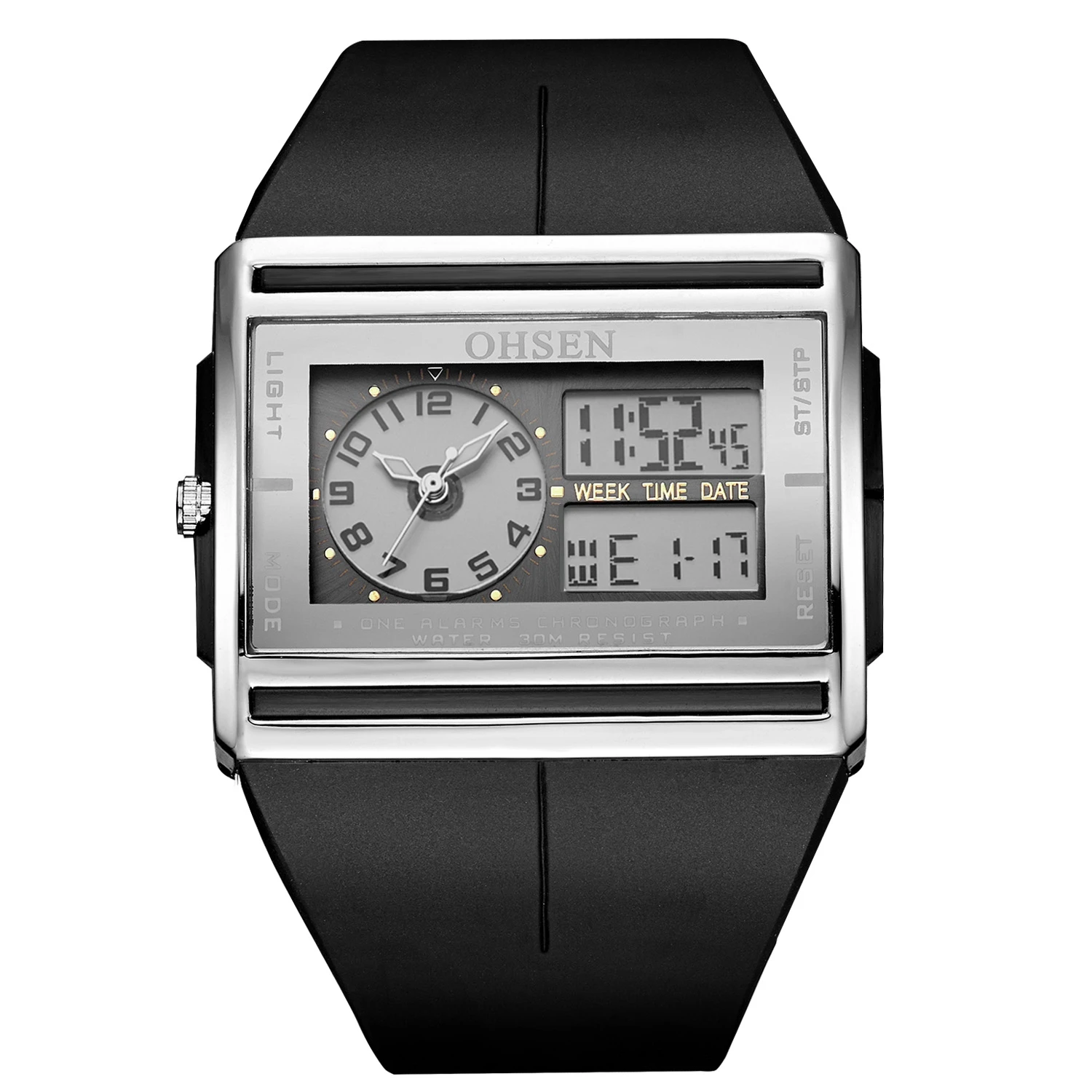 Black white watch